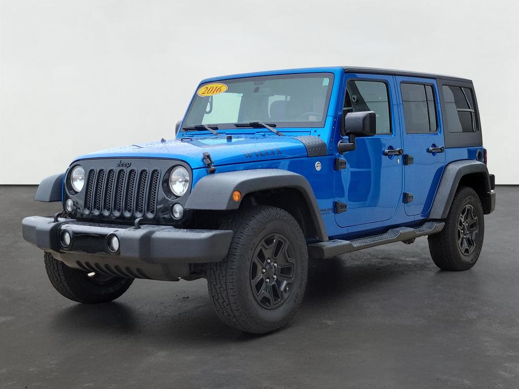 Used 2016 Jeep Wrangler Unlimited Willys Wheeler with VIN 1C4BJWDG5GL148508 for sale in Springfield, MI