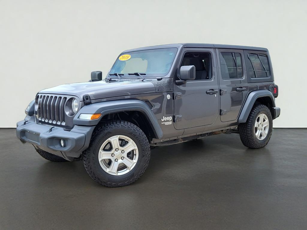 Used 2018 Jeep All-New Wrangler Unlimited Sport S with VIN 1C4HJXDG9JW129885 for sale in Springfield, MI