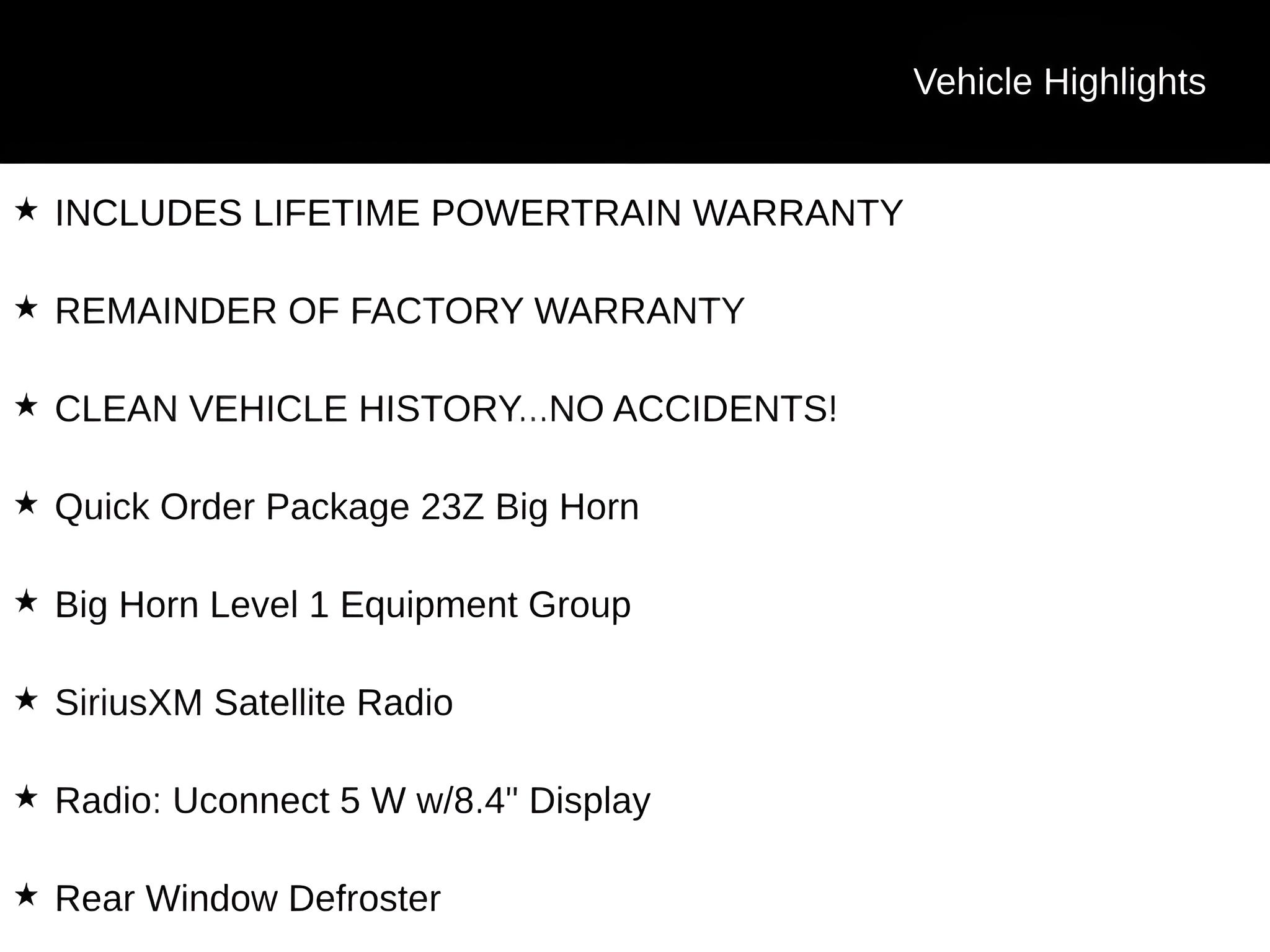2023 RAM 1500 Big Horn Crew Cab 4x4 5'7' Box