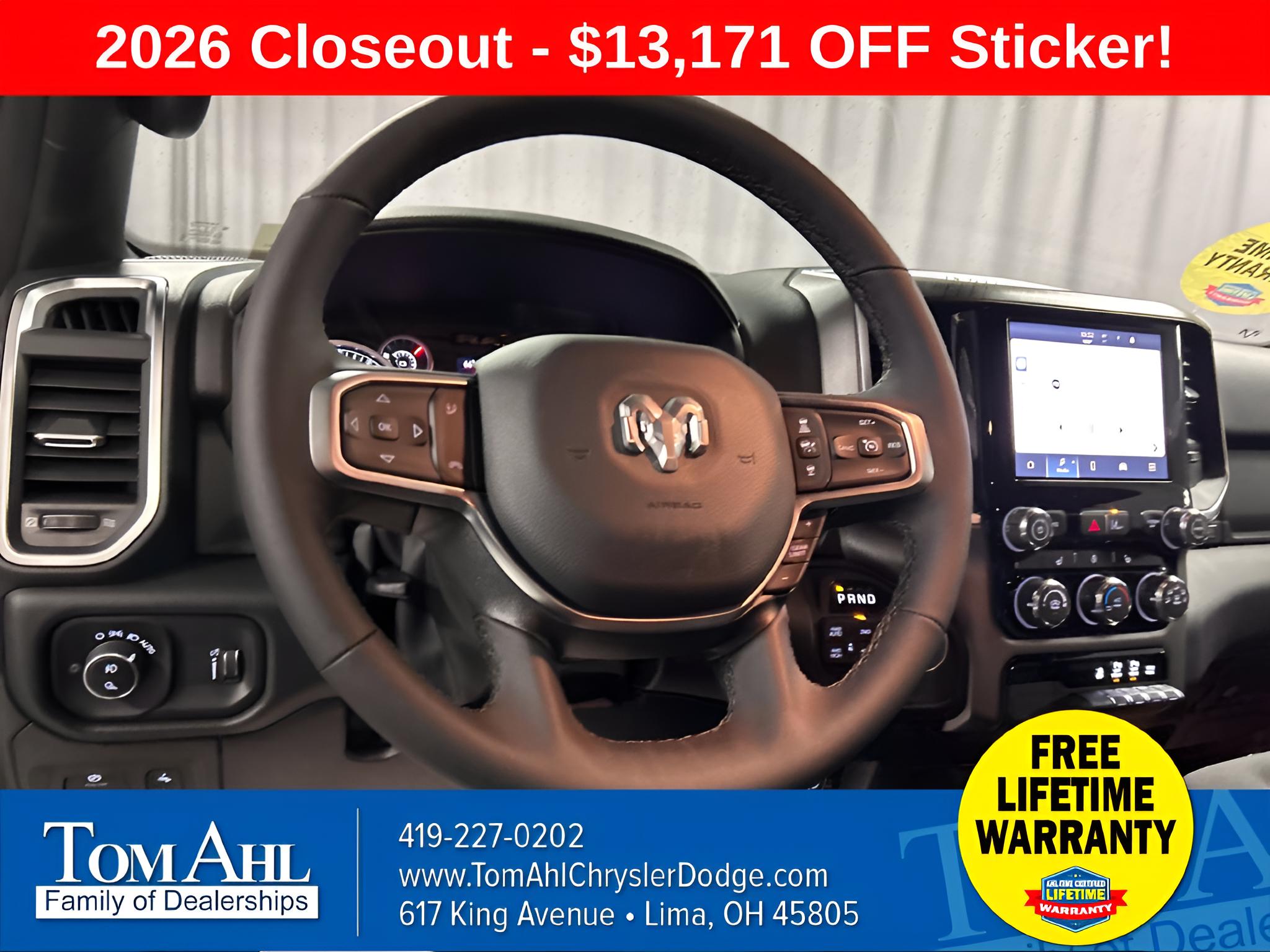 2026 RAM Ram 1500 RAM 1500 BIG HORN CREW CAB 4X4 5'7' BOX
