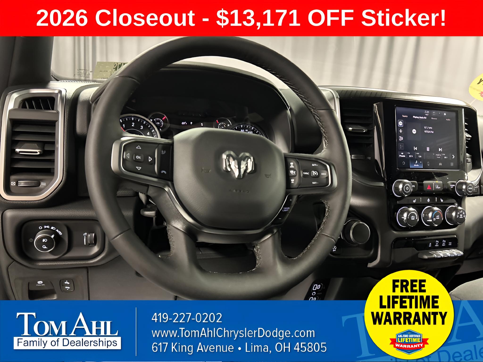 2026 RAM Ram 1500 RAM 1500 BIG HORN CREW CAB 4X4 5'7' BOX