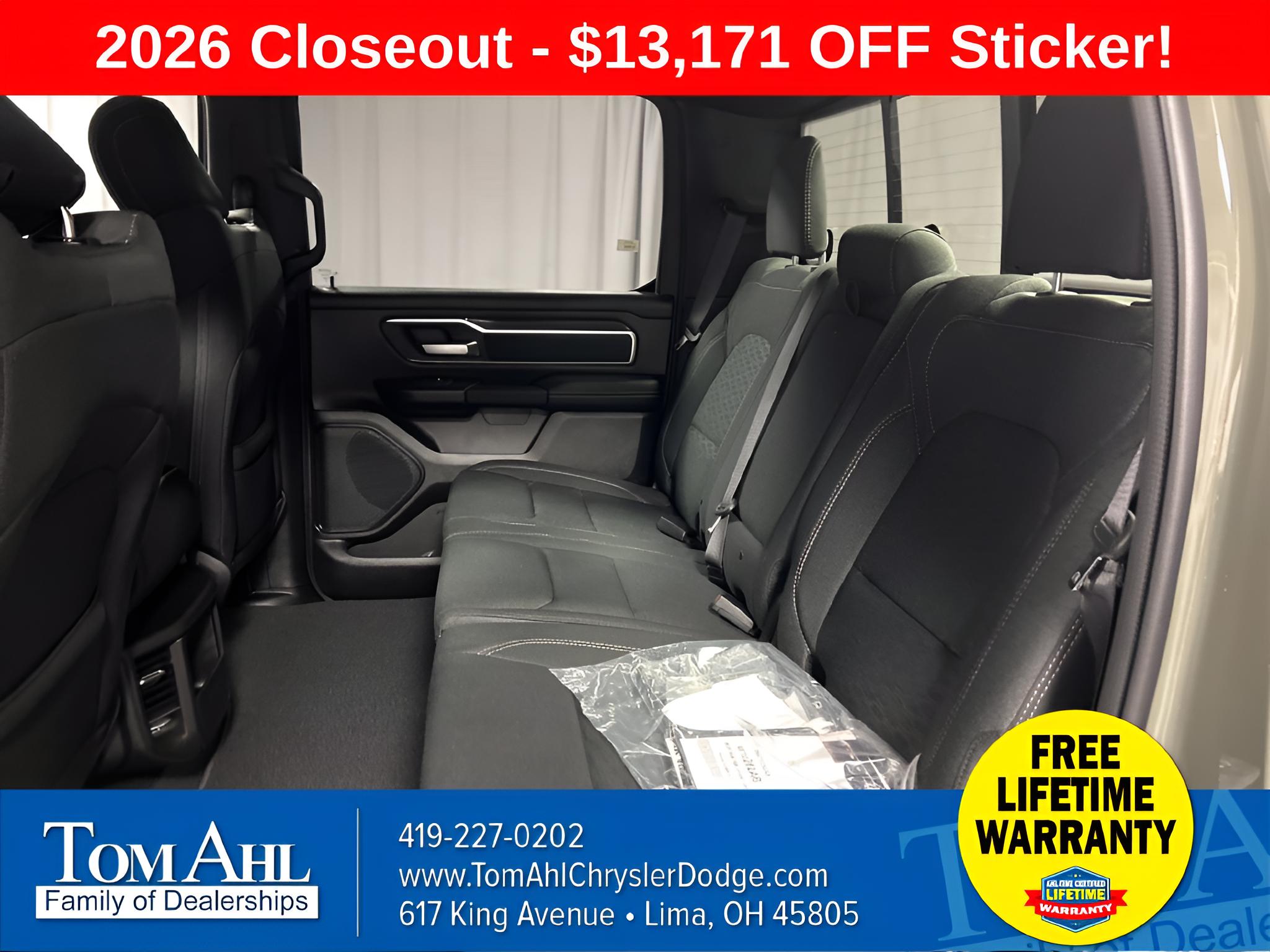 2026 RAM Ram 1500 RAM 1500 BIG HORN CREW CAB 4X4 5'7' BOX