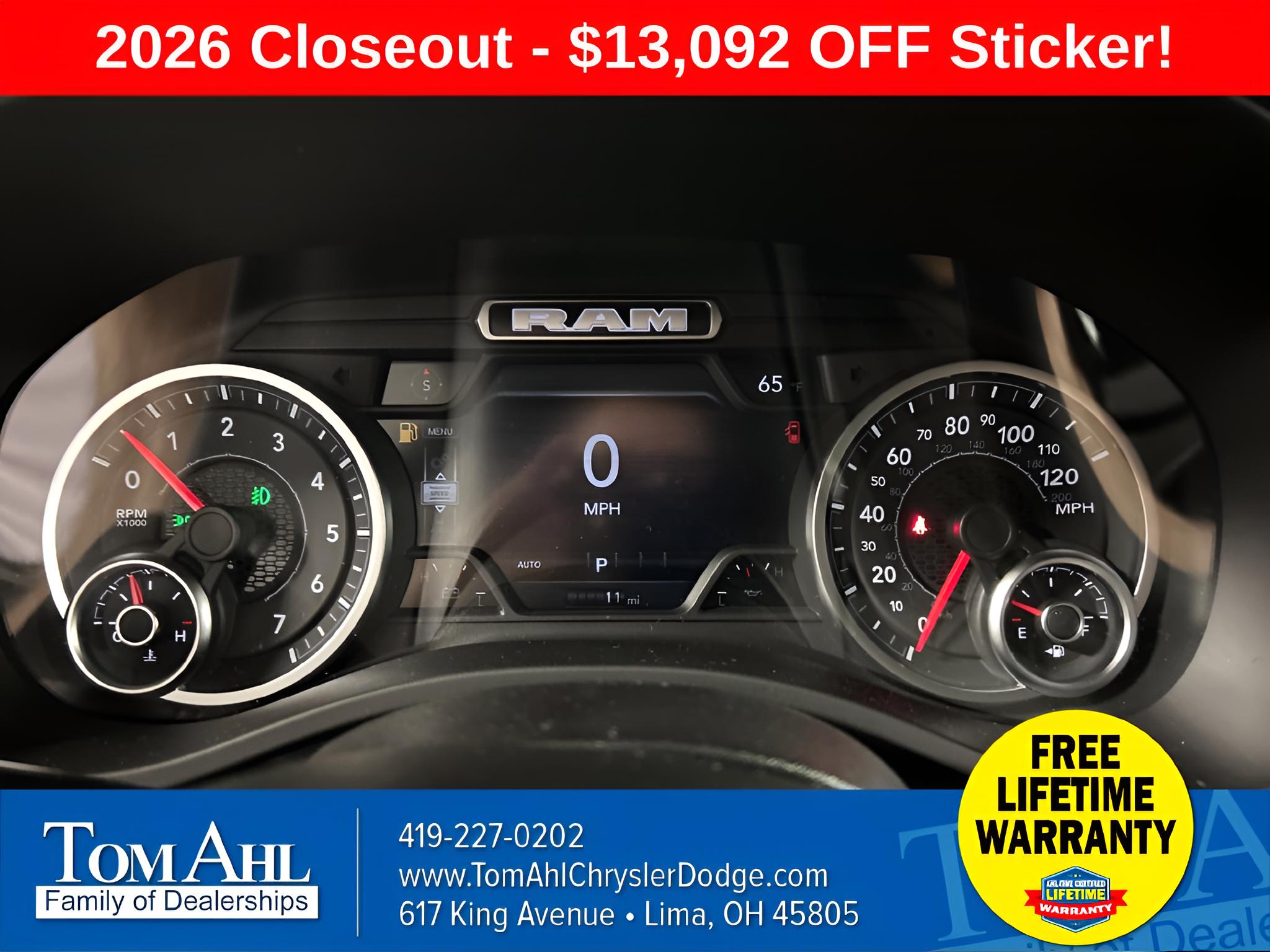 2026 RAM Ram 1500 RAM 1500 BIG HORN CREW CAB 4X4 5'7' BOX