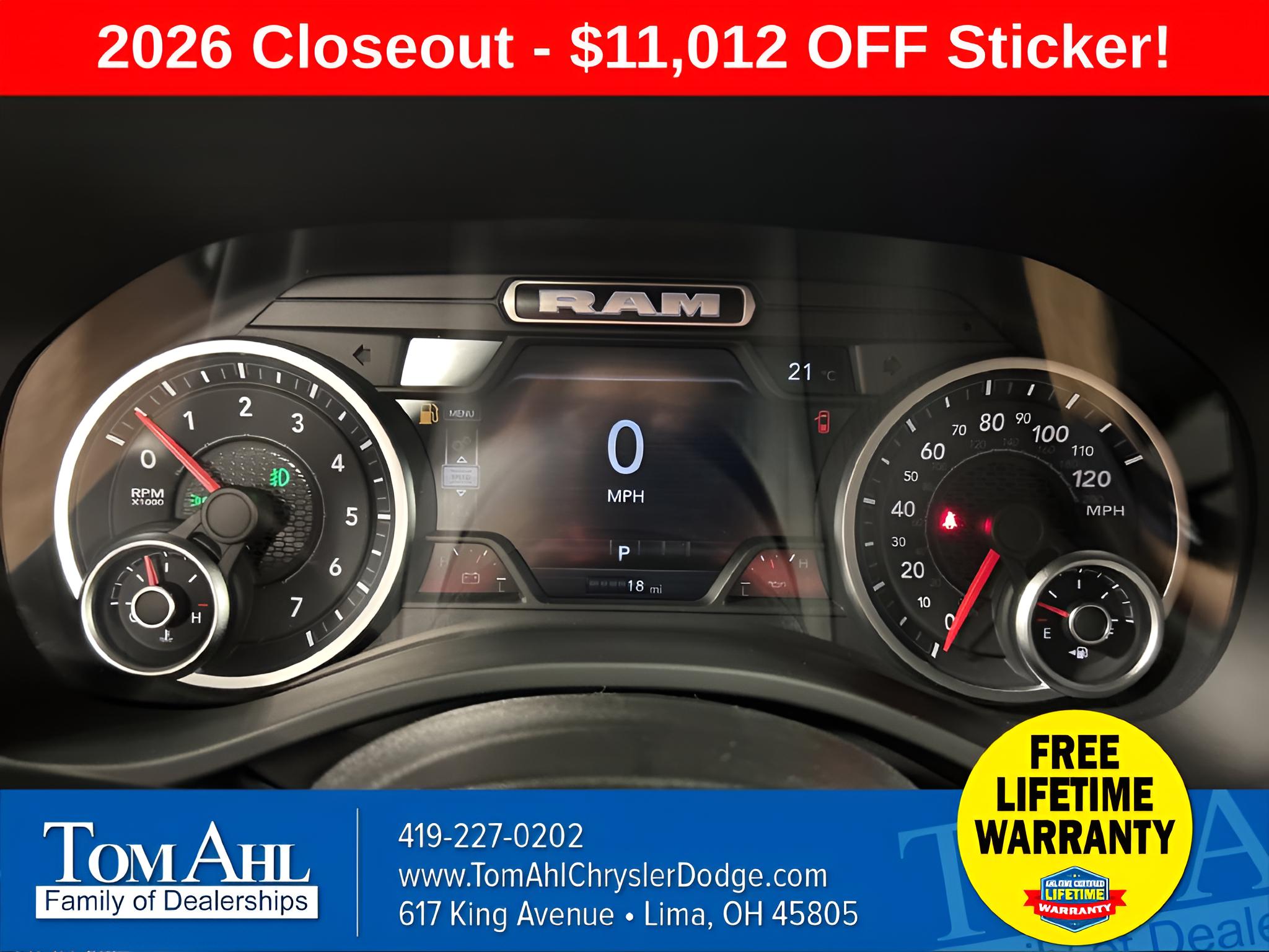 2026 RAM Ram 1500 RAM 1500 WARLOCK CREW CAB 4X4 5'7' BOX