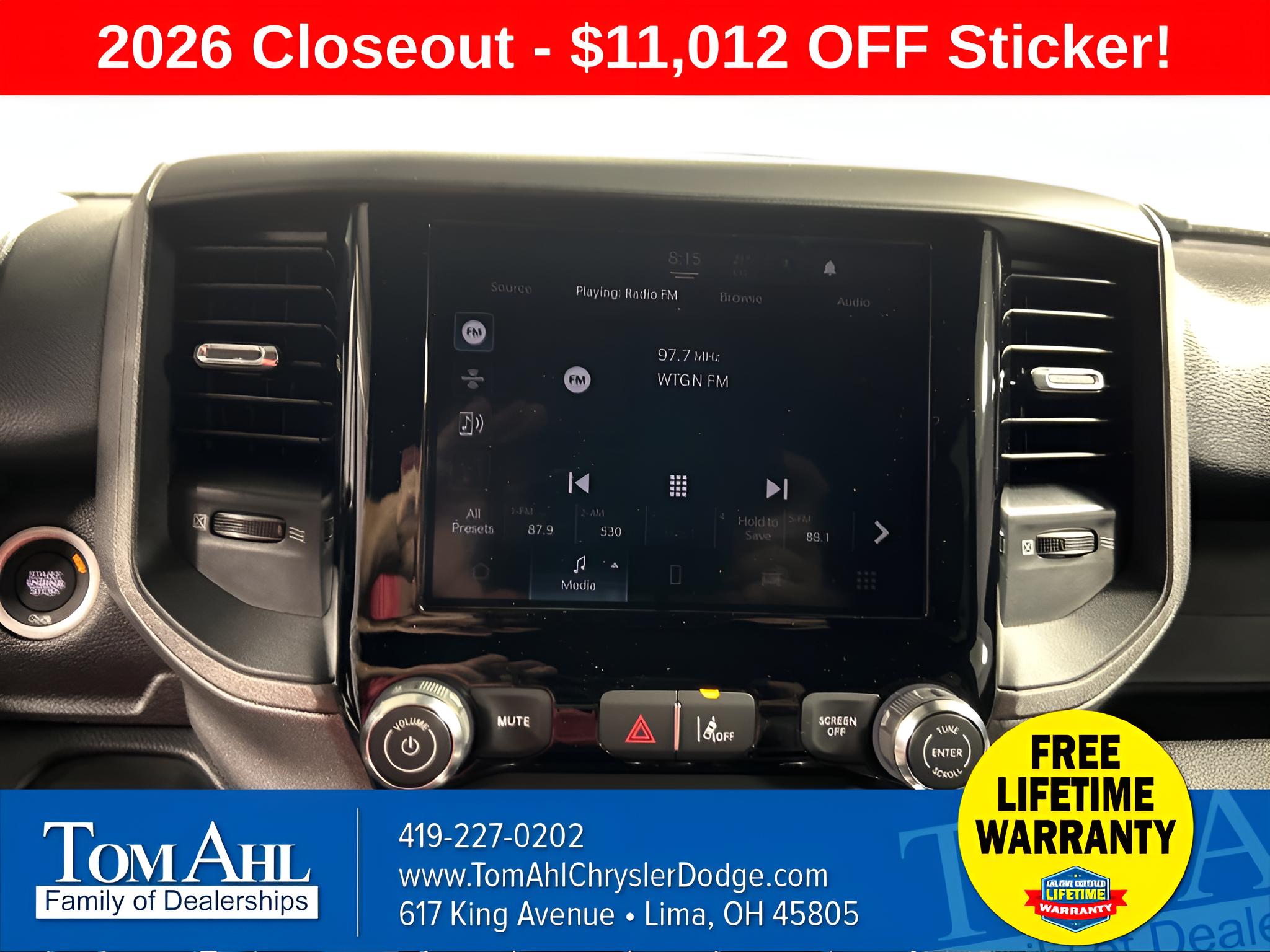 2026 RAM Ram 1500 RAM 1500 WARLOCK CREW CAB 4X4 5'7' BOX