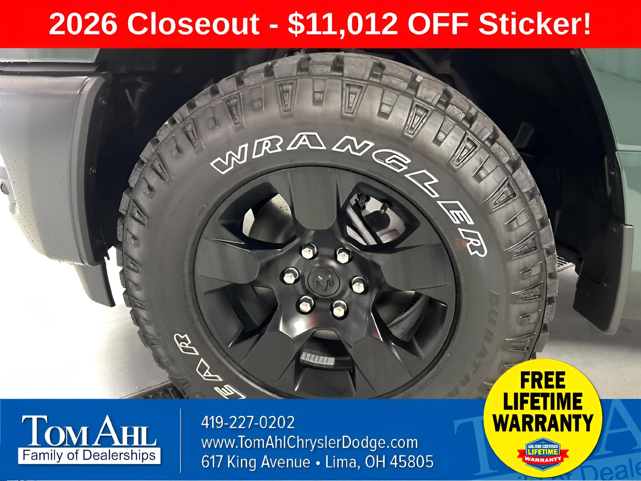 2026 RAM Ram 1500 RAM 1500 WARLOCK CREW CAB 4X4 5'7' BOX