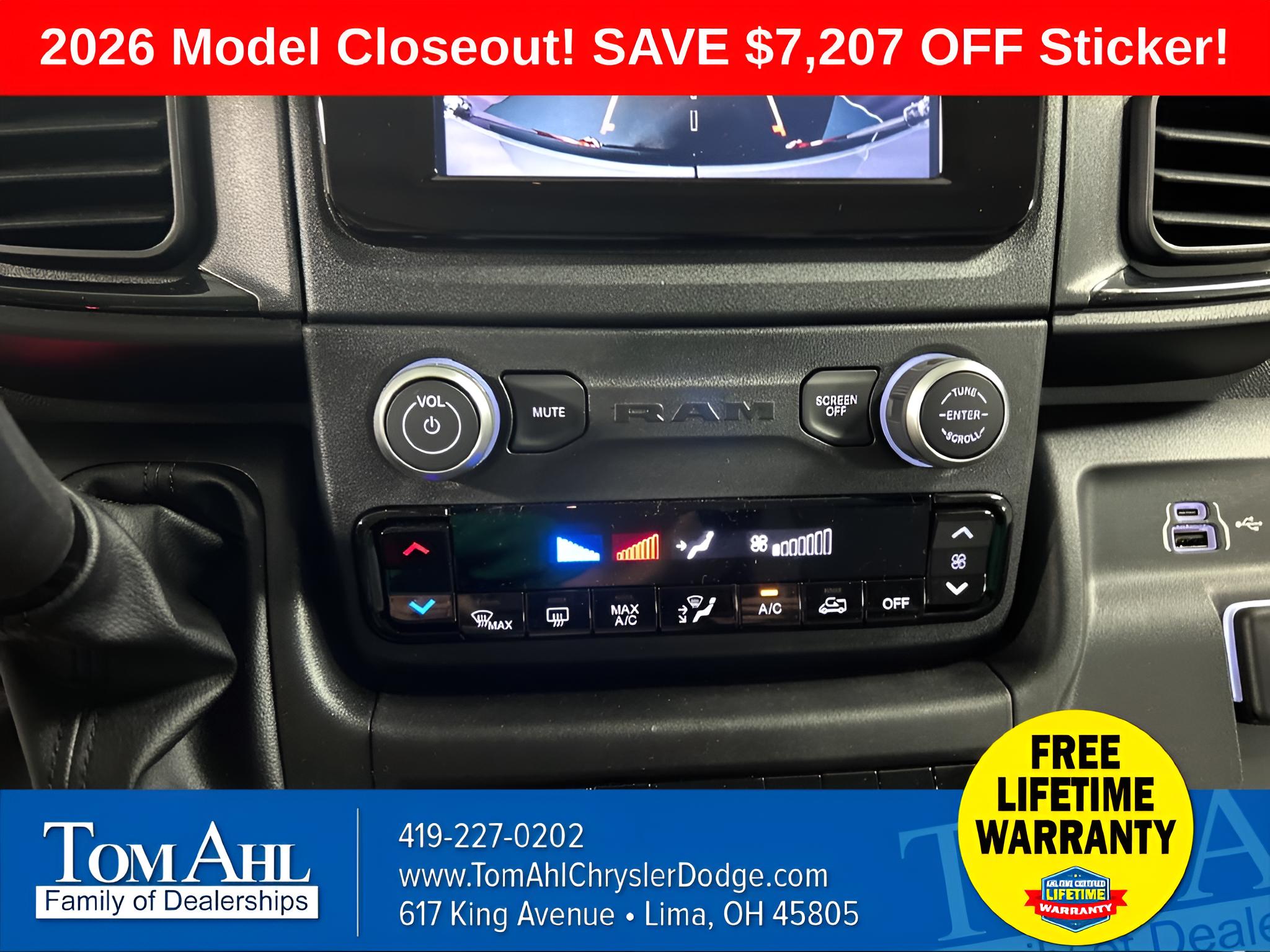 2026 RAM Ram ProMaster RAM PROMASTER 2500 TRADESMAN CARGO VAN HIGH ROOF 159' WB