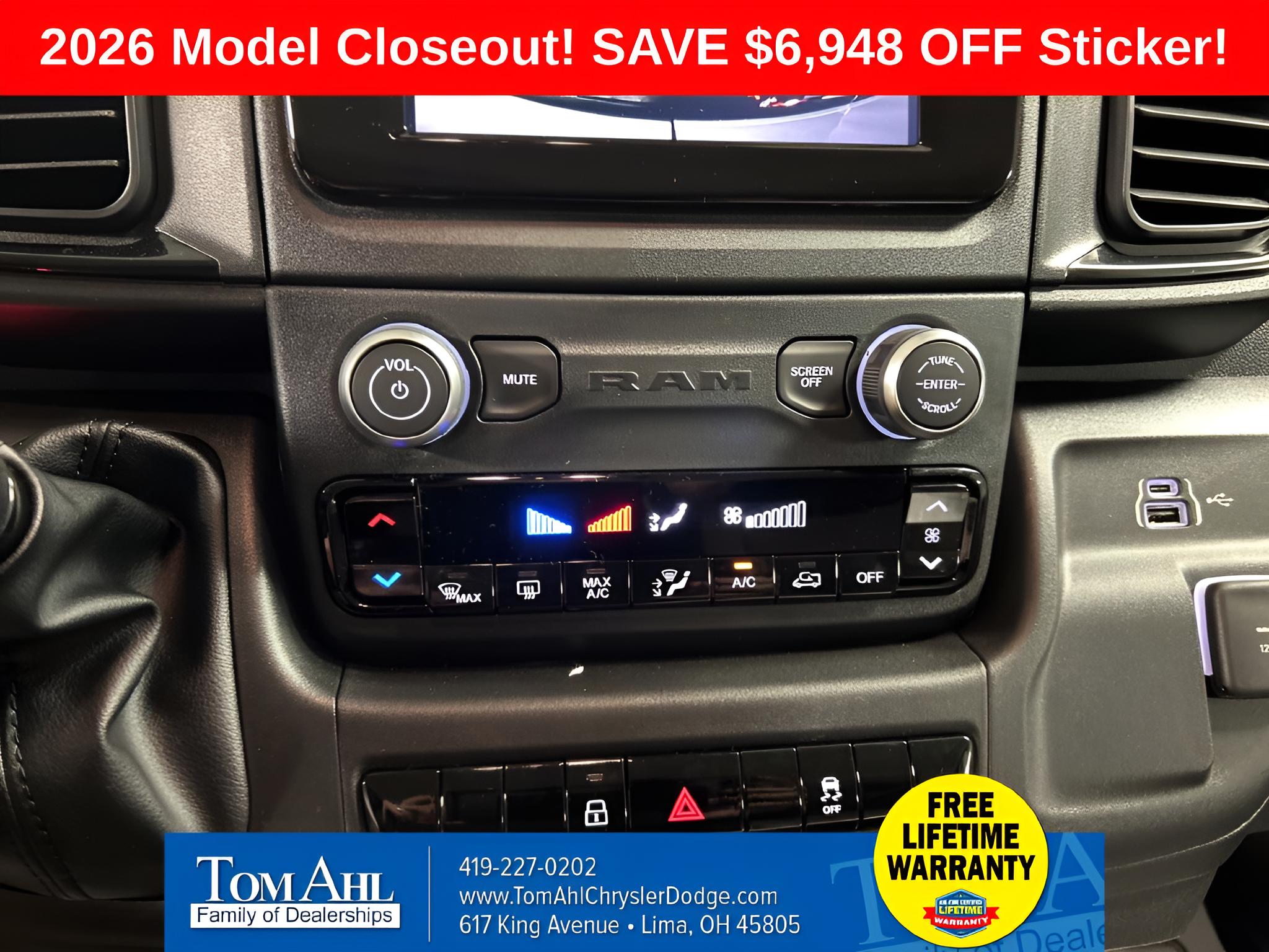 2026 RAM Ram ProMaster RAM PROMASTER 2500 TRADESMAN CARGO VAN HIGH ROOF 159' WB