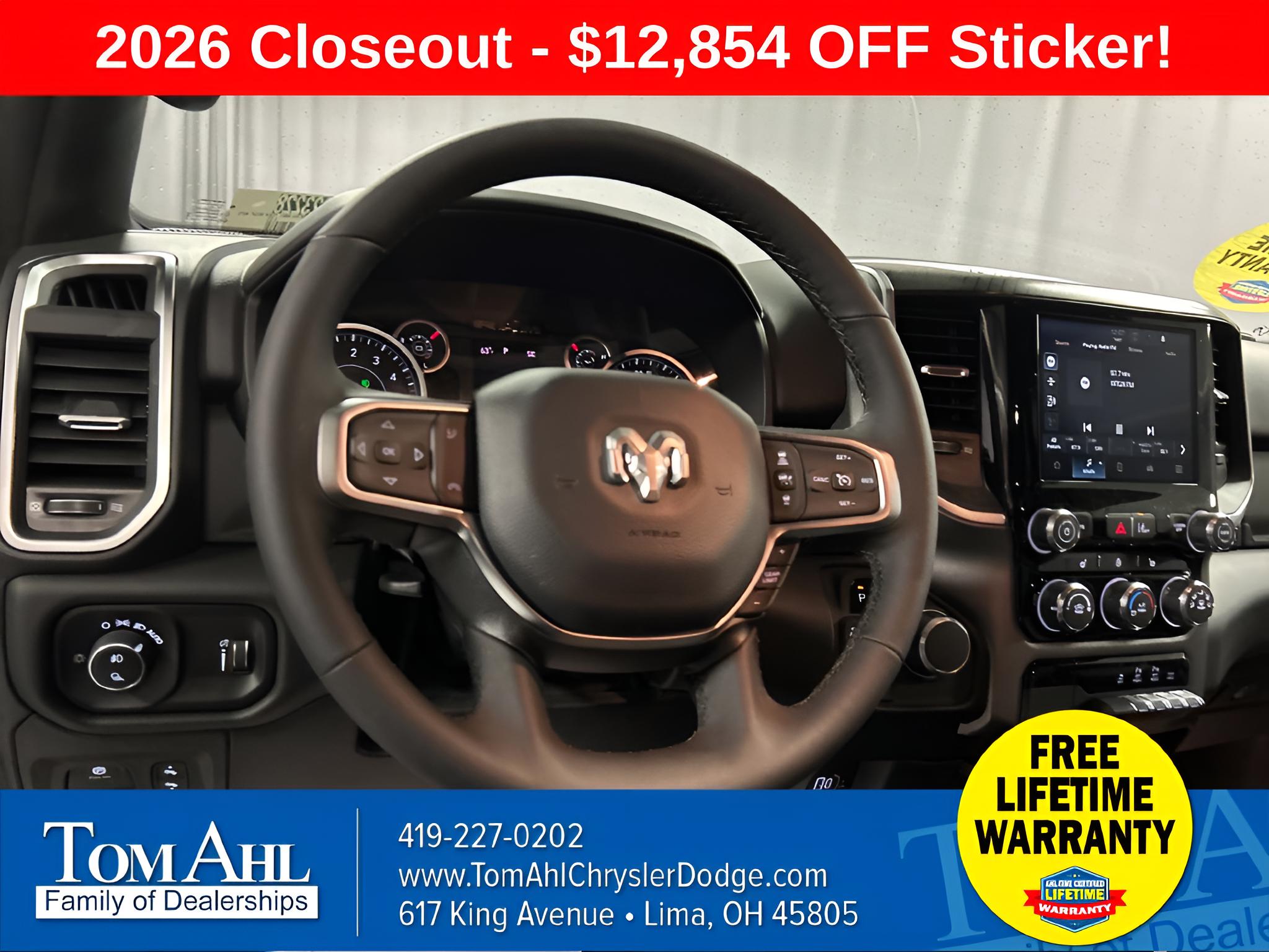 2026 RAM Ram 1500 RAM 1500 BIG HORN CREW CAB 4X4 5'7' BOX