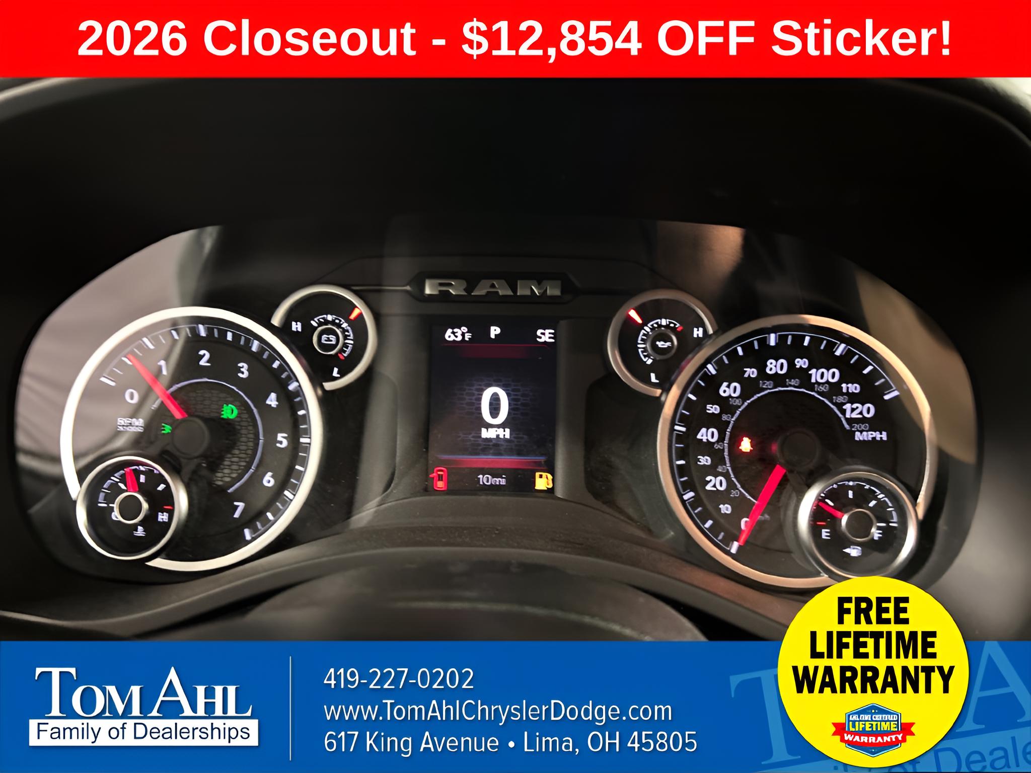 2026 RAM Ram 1500 RAM 1500 BIG HORN CREW CAB 4X4 5'7' BOX