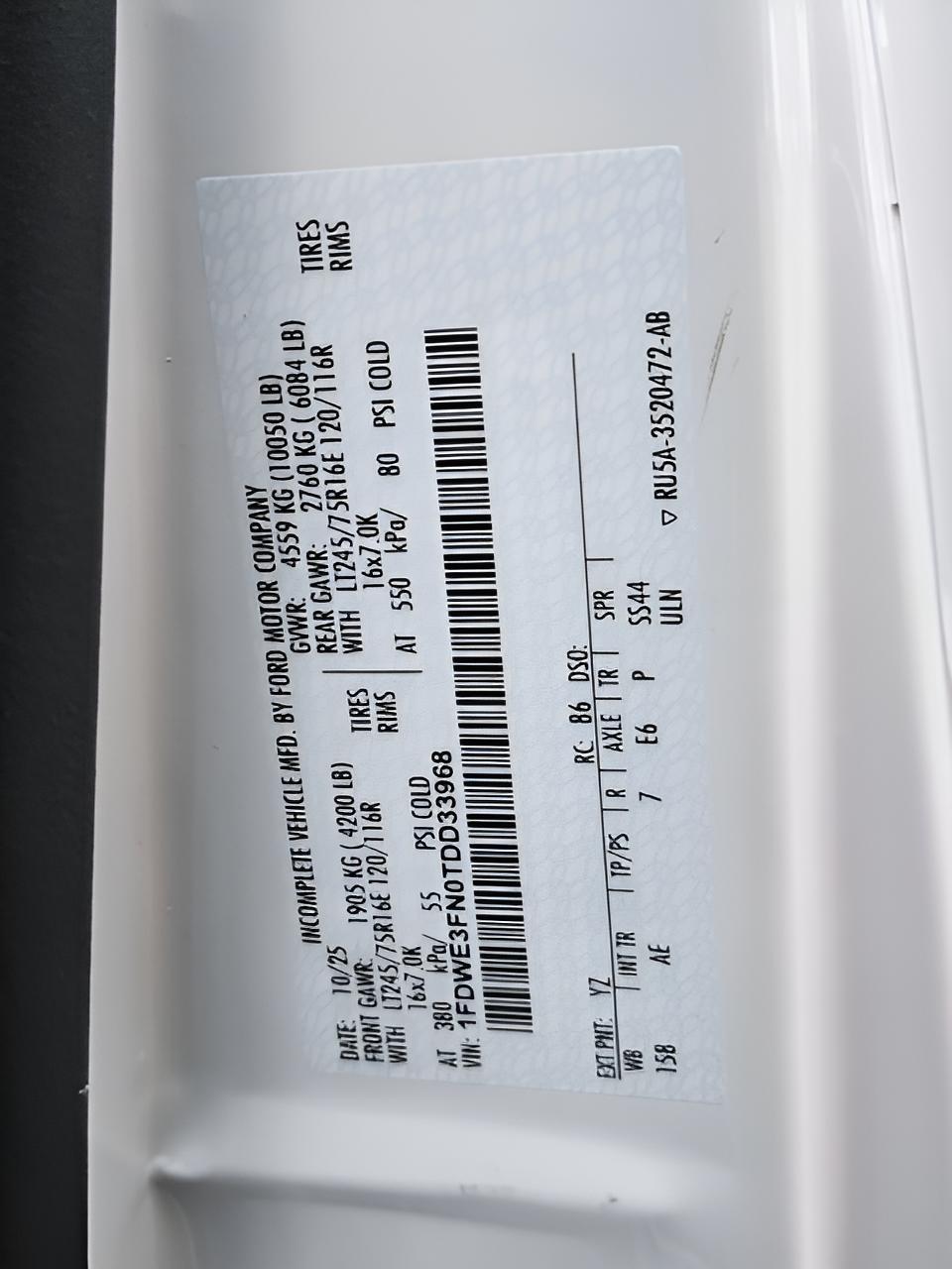 2026 Ford E-350SD Base Cutaway