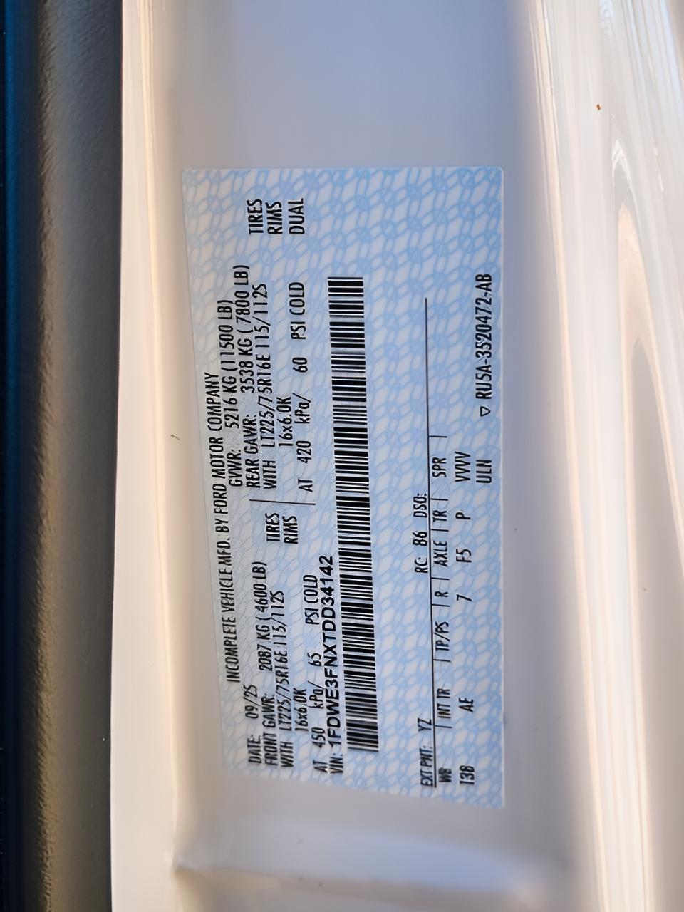 2026 Ford E-350SD Base Cutaway