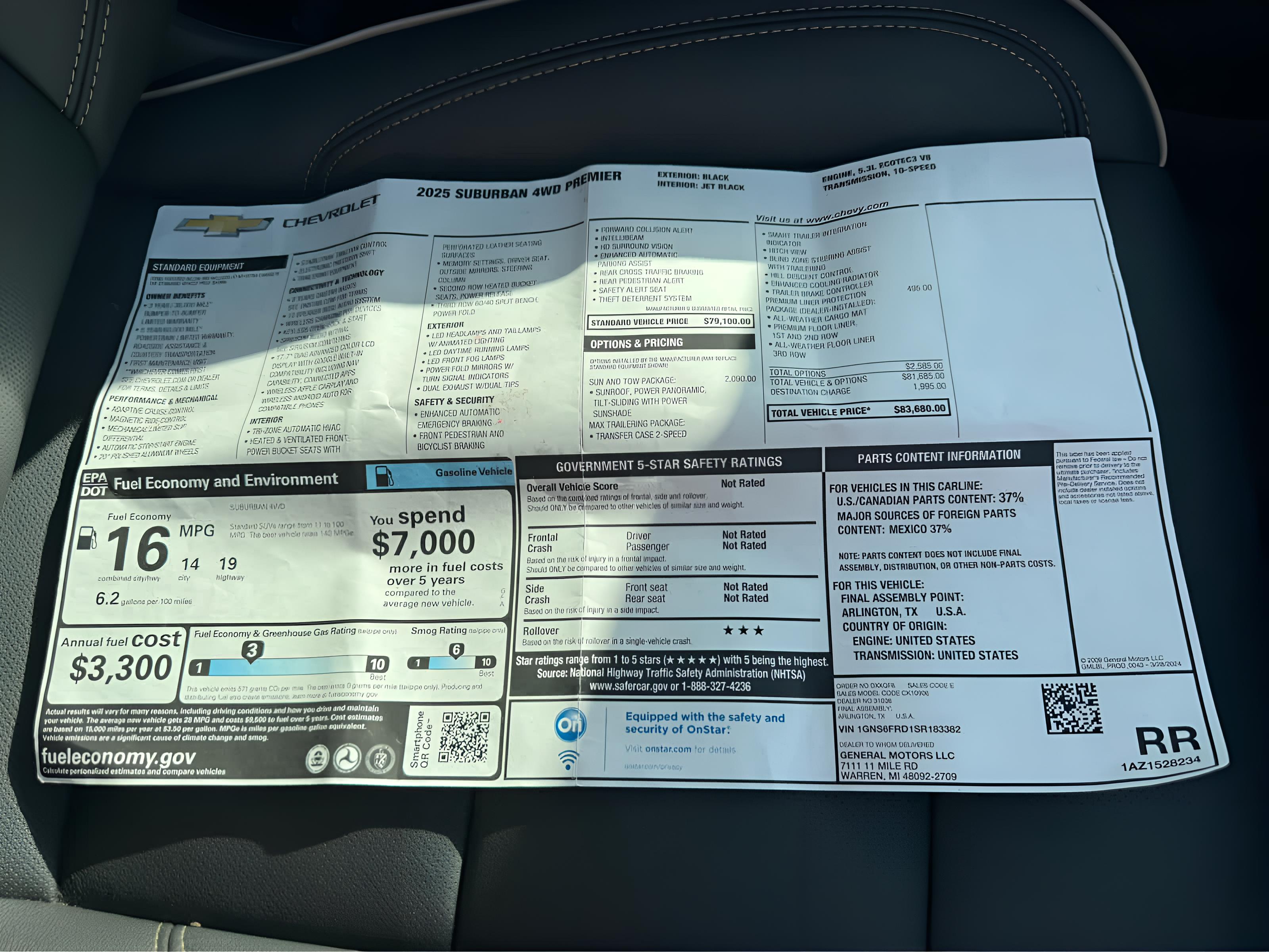 2025 Chevrolet Suburban Premier